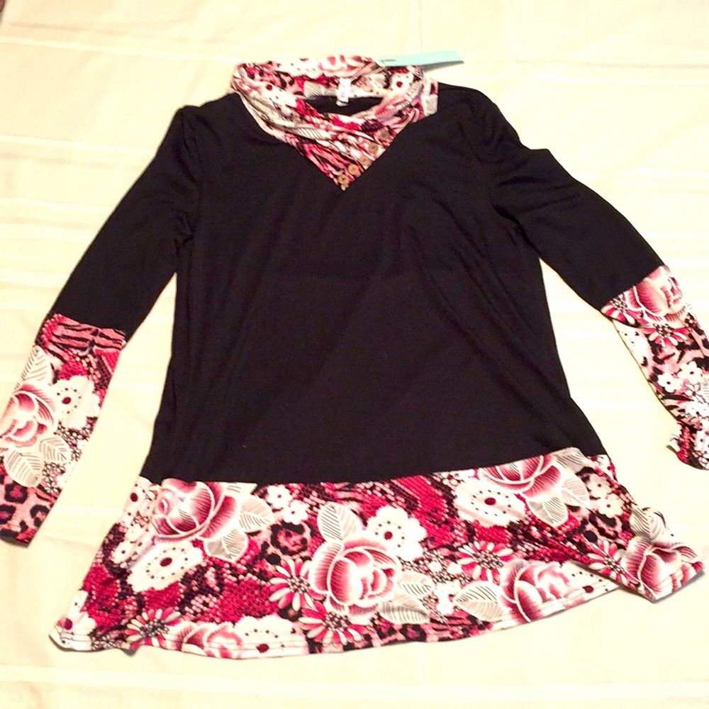 New Long Tunic Black Sz 12 Dressfo Mini Dress